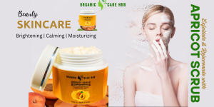 Image of an Organic Care Hub Apricot Scrub product